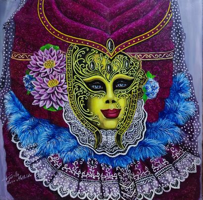 LA COURONNE POURPRE - a Paint Artowrk by Marie Mathilde   Fiorillo